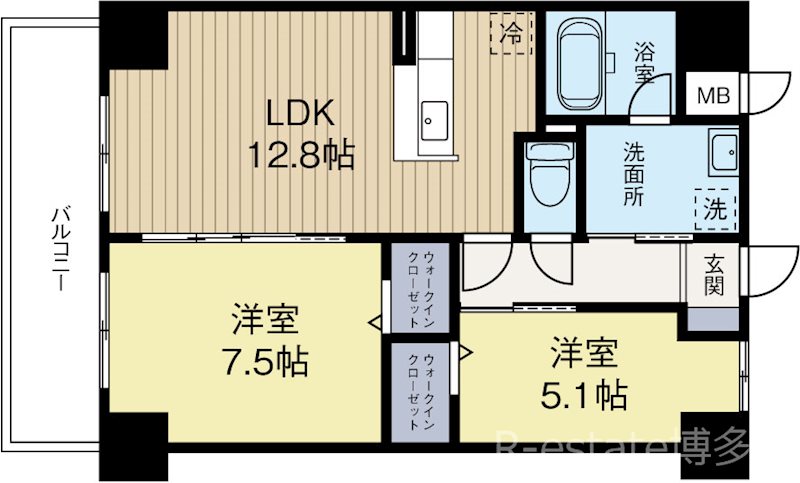 THYME 603号室 間取り