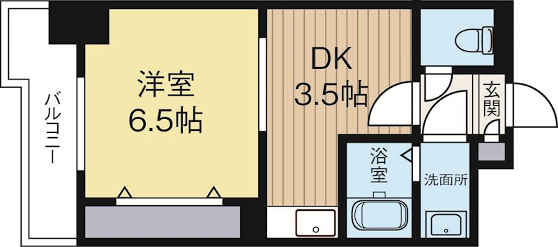 リファレンスベイサイド 803号室 間取り