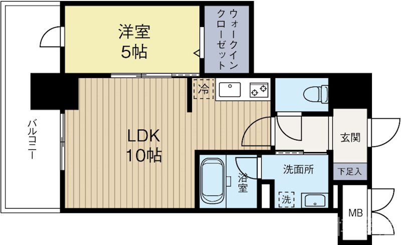 ファースト博多駅前 701号室 間取り