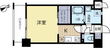 エンクレスト博多3 709号室 間取り