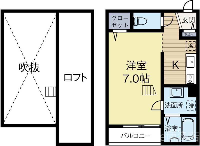 ビラージュ吉塚 間取り図