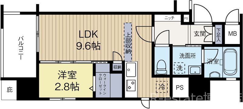 アクタス薬院グランプレイス 504号室 間取り