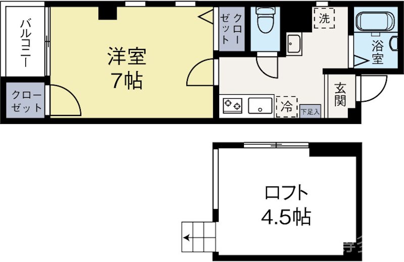 イルグラッツィア東公園1 301号室 間取り