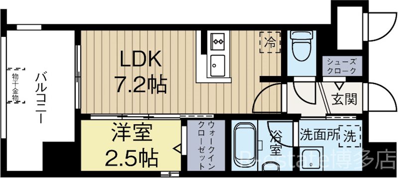 グランフォーレ博多マークプレイス 906号室 間取り