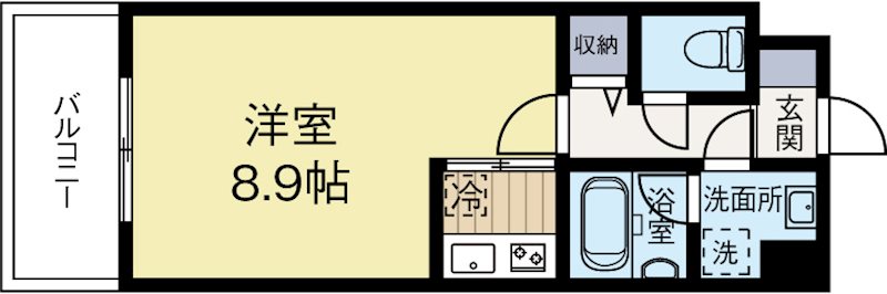 WAKO大手門 1005号室 間取り