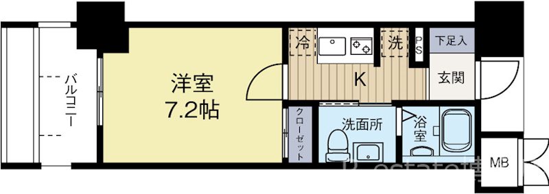 サヴォイオーサーズプレイス 405号室 間取り