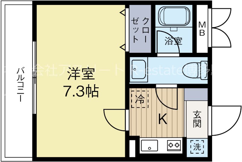 第16川崎ビル 503号室 間取り