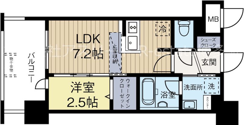 グランフォーレ博多マークプレイス 702号室 間取り