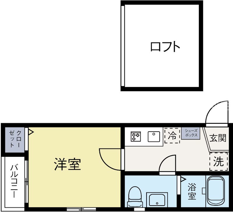バルゴ 206号室 間取り
