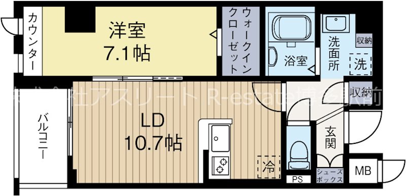 シャンボールなごみ 203号室 間取り