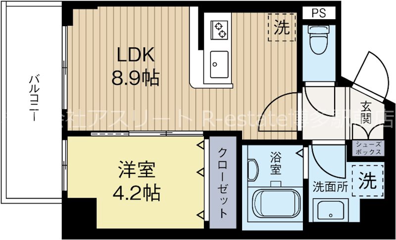 シャンボールなごみ 304号室 間取り