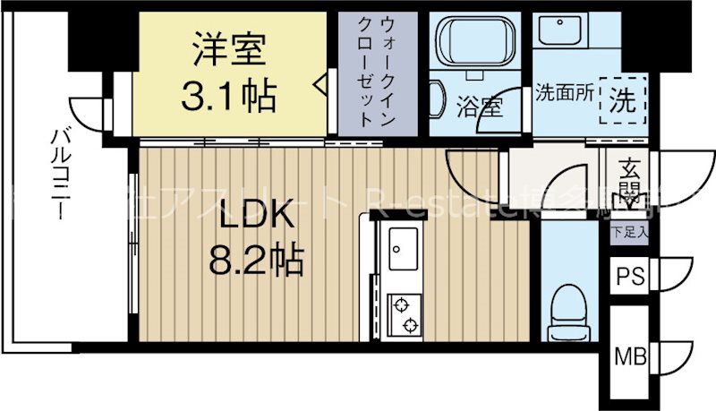 エンクレストベイ天神東2 506号室 間取り