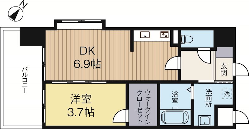 カーサエンペサール 401号室 間取り