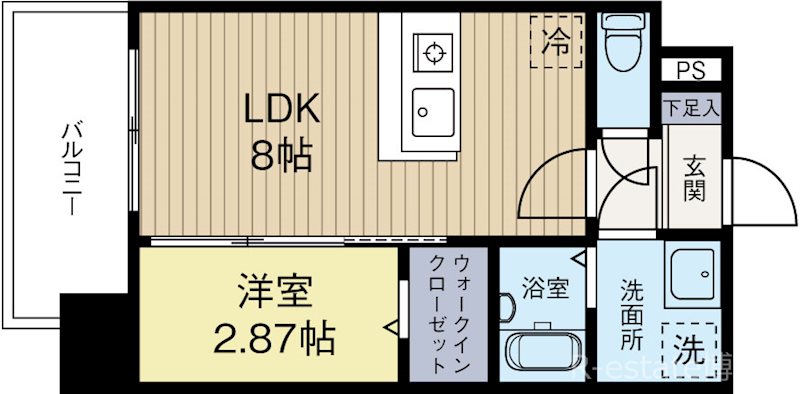 モダンパラッツォ天神東ニューロ 301号室 間取り