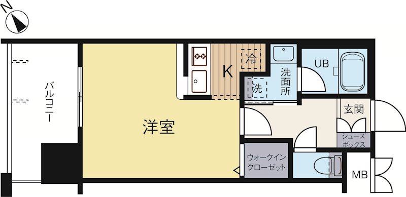 エンクレスト県庁前 906号室 間取り