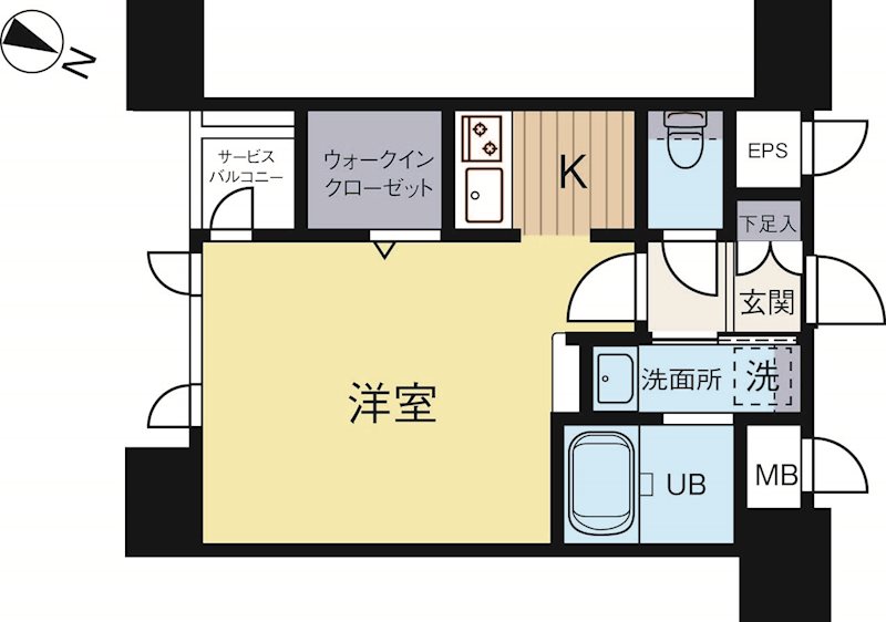 エンクレスト博多GATE 1102号室 間取り