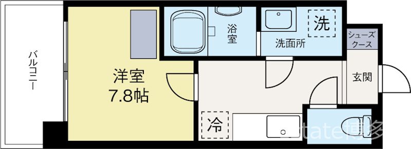 アルマティック薬院 1001号室 間取り