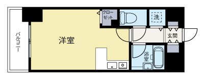 フレックス21博多2 1202号室 間取り