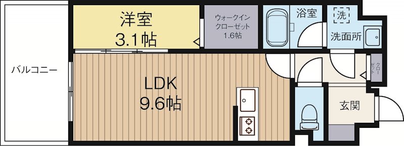 ルッシェ住吉 502号室 間取り