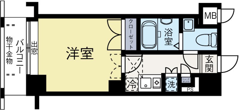クレタ県庁前 307号室 間取り