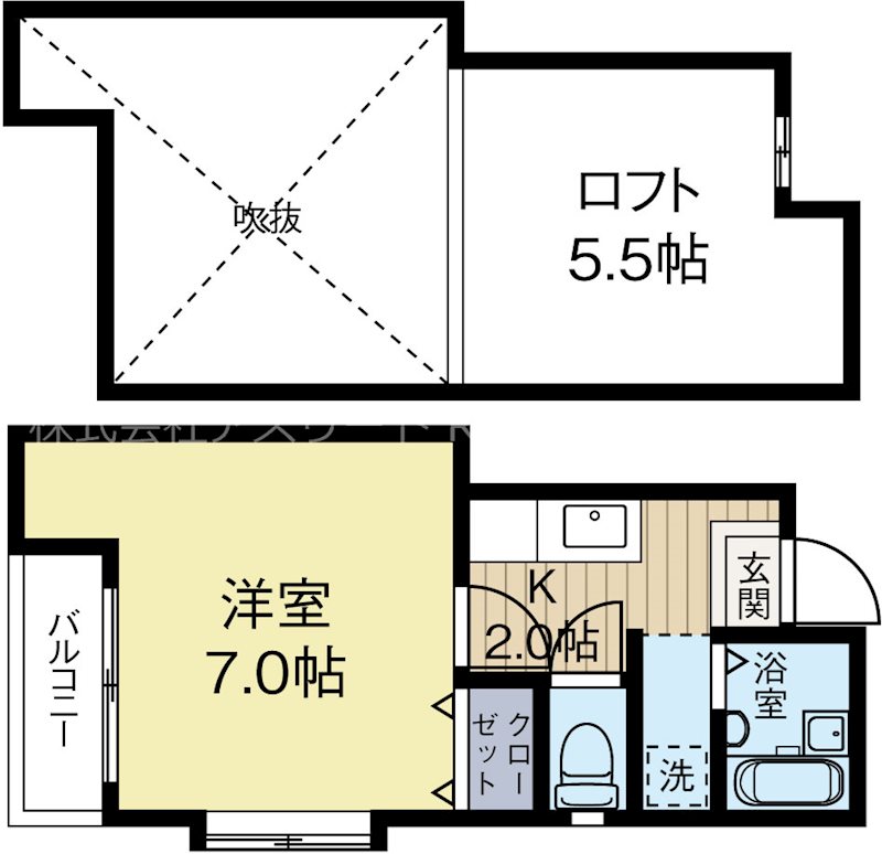 ポラリス住吉 101号室 間取り