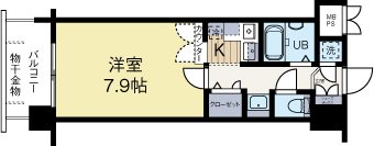 エンクレスト天神 402号室 間取り