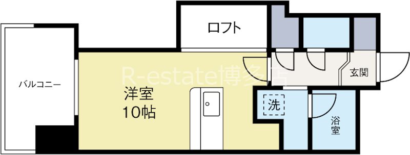 アクタス浄水通り 502号室 間取り