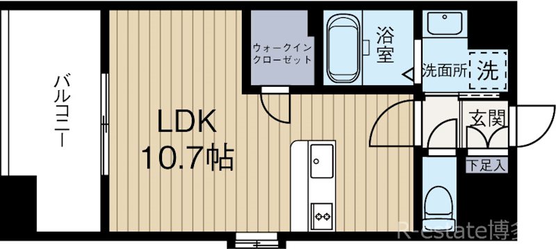 リブス吉塚 404号室 間取り