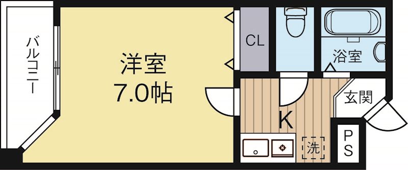 ル・メイヤー博多駅南 601号室 間取り