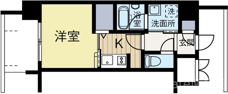 ランディックK346 間取り図