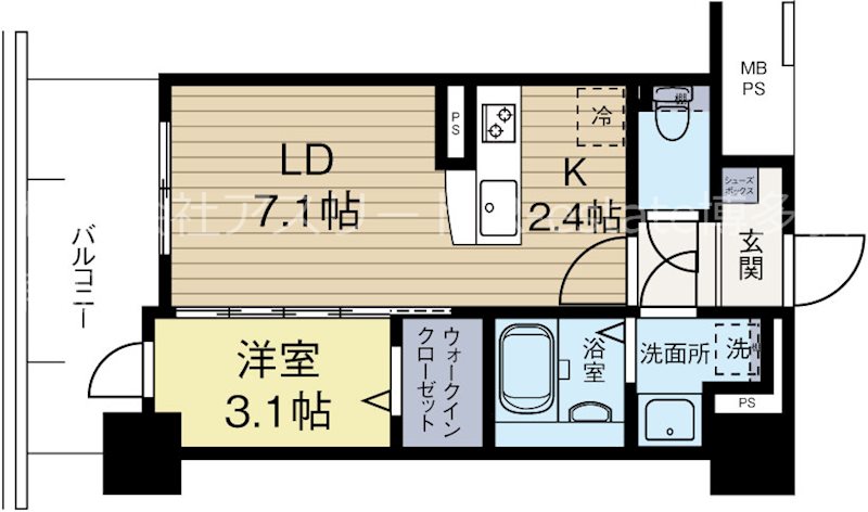 ネストピア博多グランドステージ3 209号室 間取り