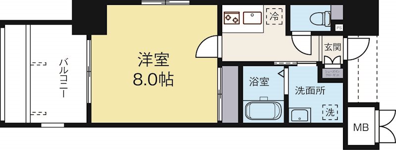 サヴォイザセントラルガーデン 610号室 間取り