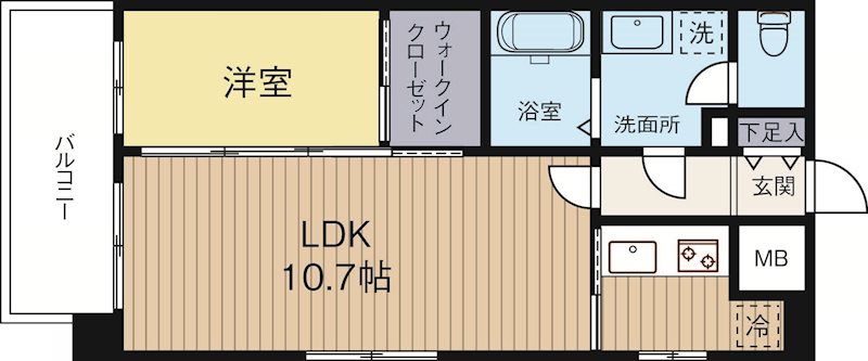 ネストピア呉服町 502号室 間取り