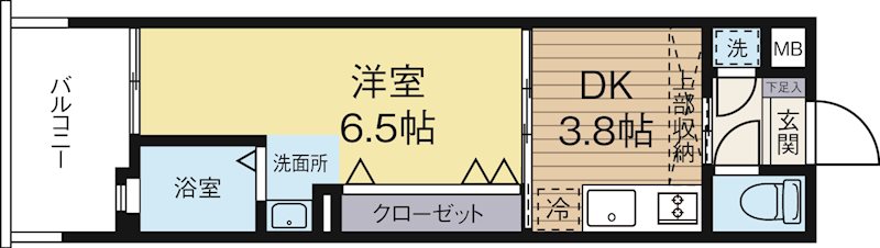 No48 PROJECT2100博多 1402号室 間取り