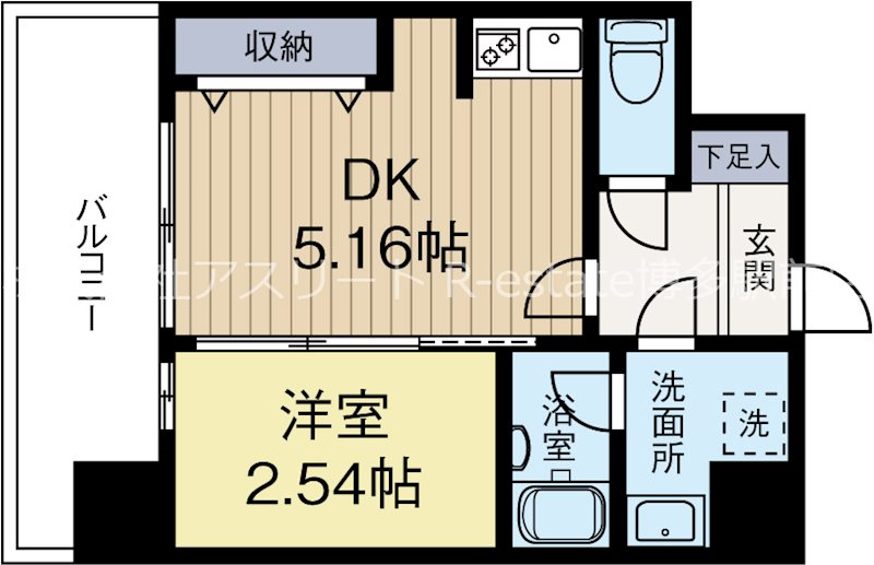 MODERN PALAZZO KEGO SUN 502号室 間取り