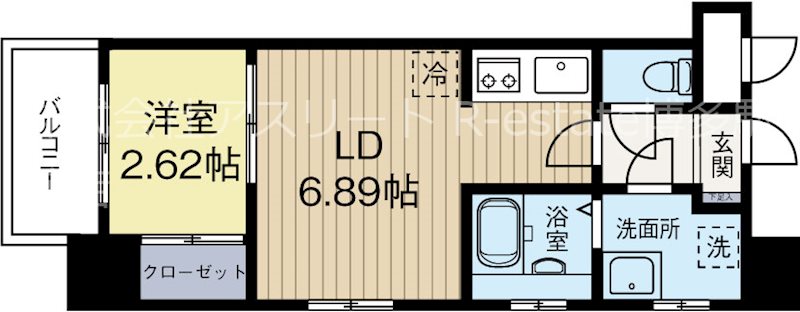 グランフォーレ薬院南 1005号室 間取り