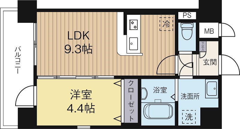 Legend大学通り 403号室 間取り