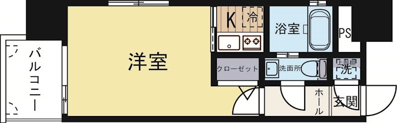 エステートモア祇園 605号室 間取り