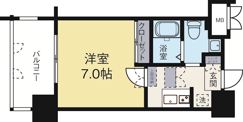 サヴォイザセントラルガーデン 904号室 間取り