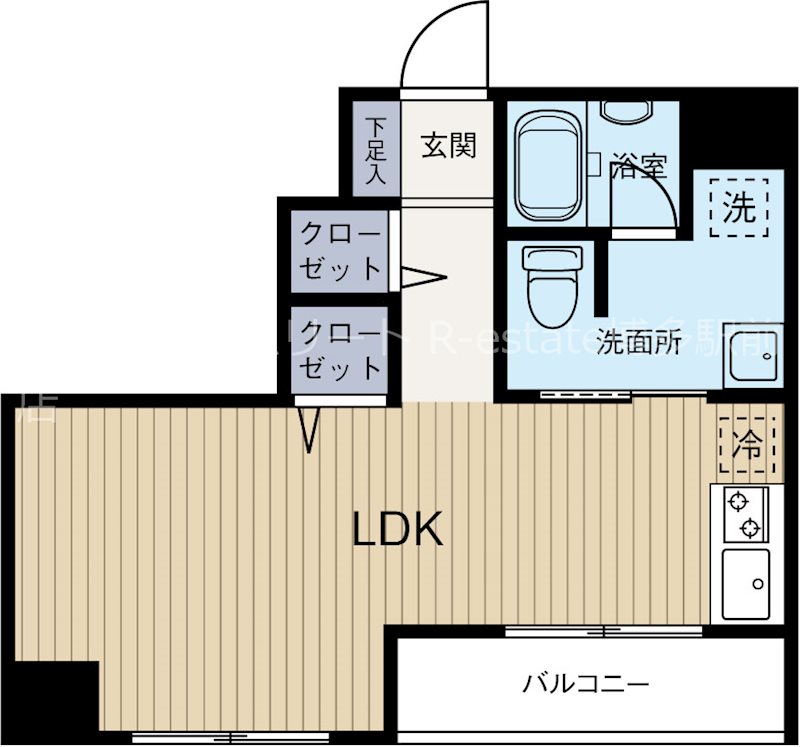 駅南フレンドビル 501号室 間取り