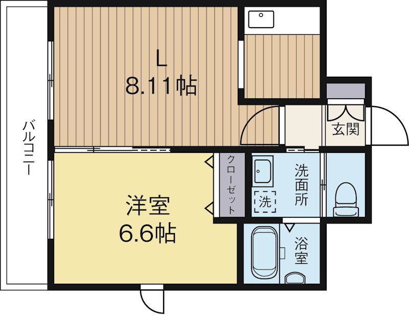 サムティ吉塚南 508号室 間取り