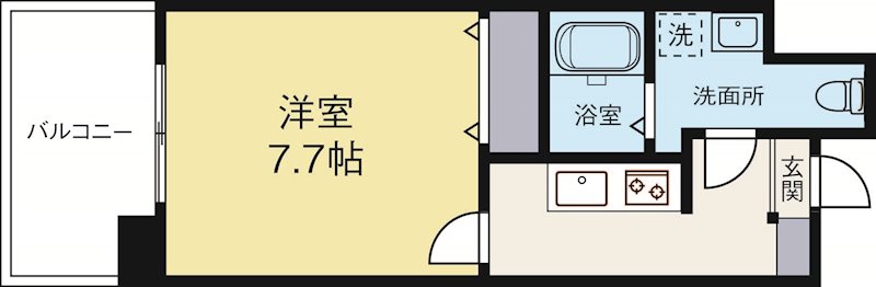 ローズモントフレア博多駅前 602号室 間取り