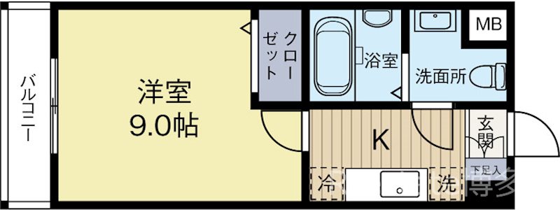 和光レジデンス博多 406号室 間取り