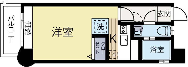 エステートモアウエストパーク 305号室 間取り