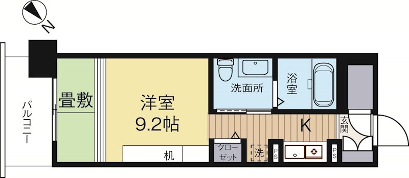 フェルト627 213号室 間取り