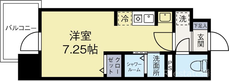 モダンパラッツォ天神東ニューロ 903号室 間取り