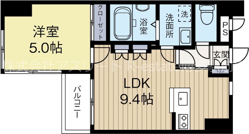 メゾンドばんらい 803号室 間取り