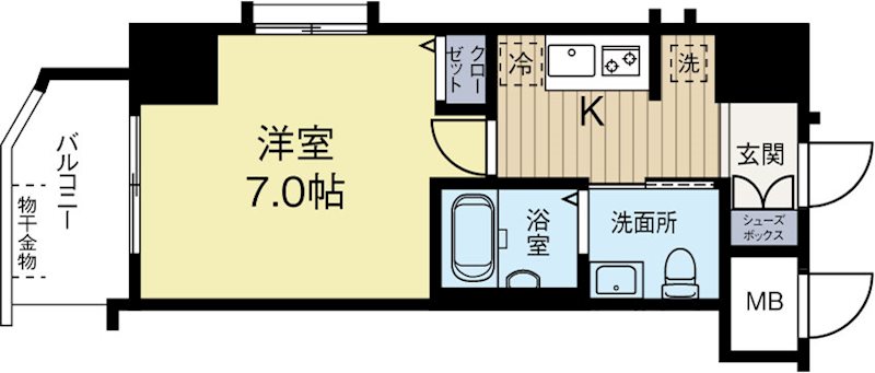 エステムコート博多祇園ツインタワーセカンドステージ 1501号室 間取り