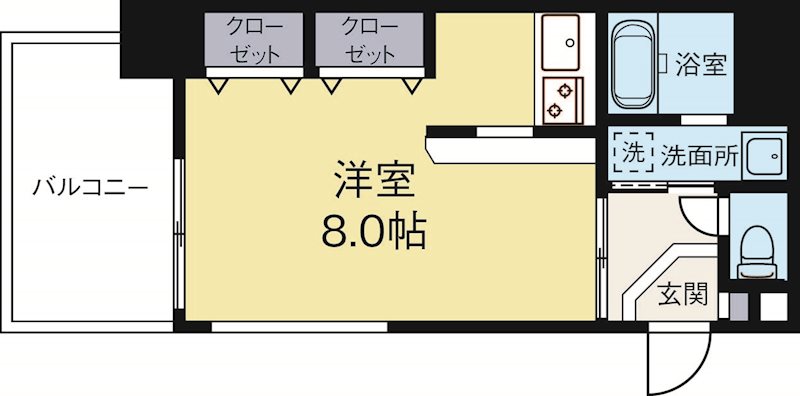 ラフィネス薬院ウエストタワー 506号室 間取り
