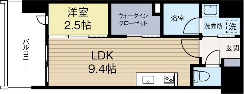 ベイグランデ 1102号室 間取り